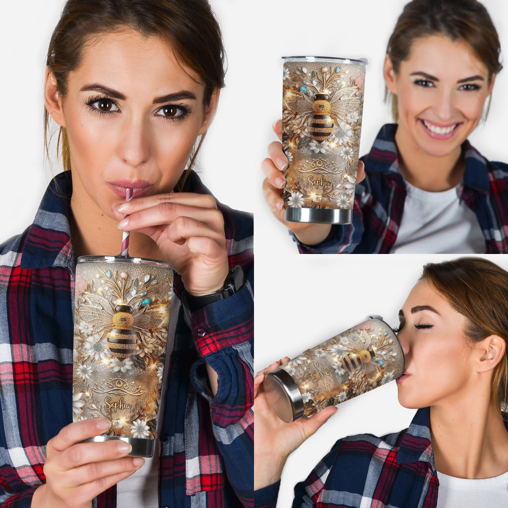 Queen Bee - Personalized Bee Tumbler