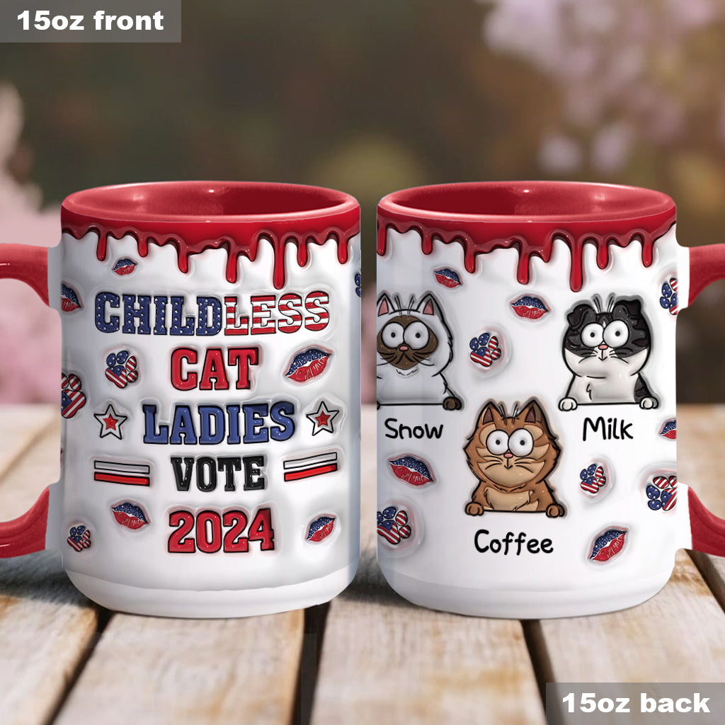 Childless Cat Ladies - Personalized Cat Accent Mug