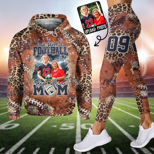 Jeder beliebige Titel, den mein Lieblingsfußballspieler mir gibt – personalisierter Fußball-Hoodie und Leggings