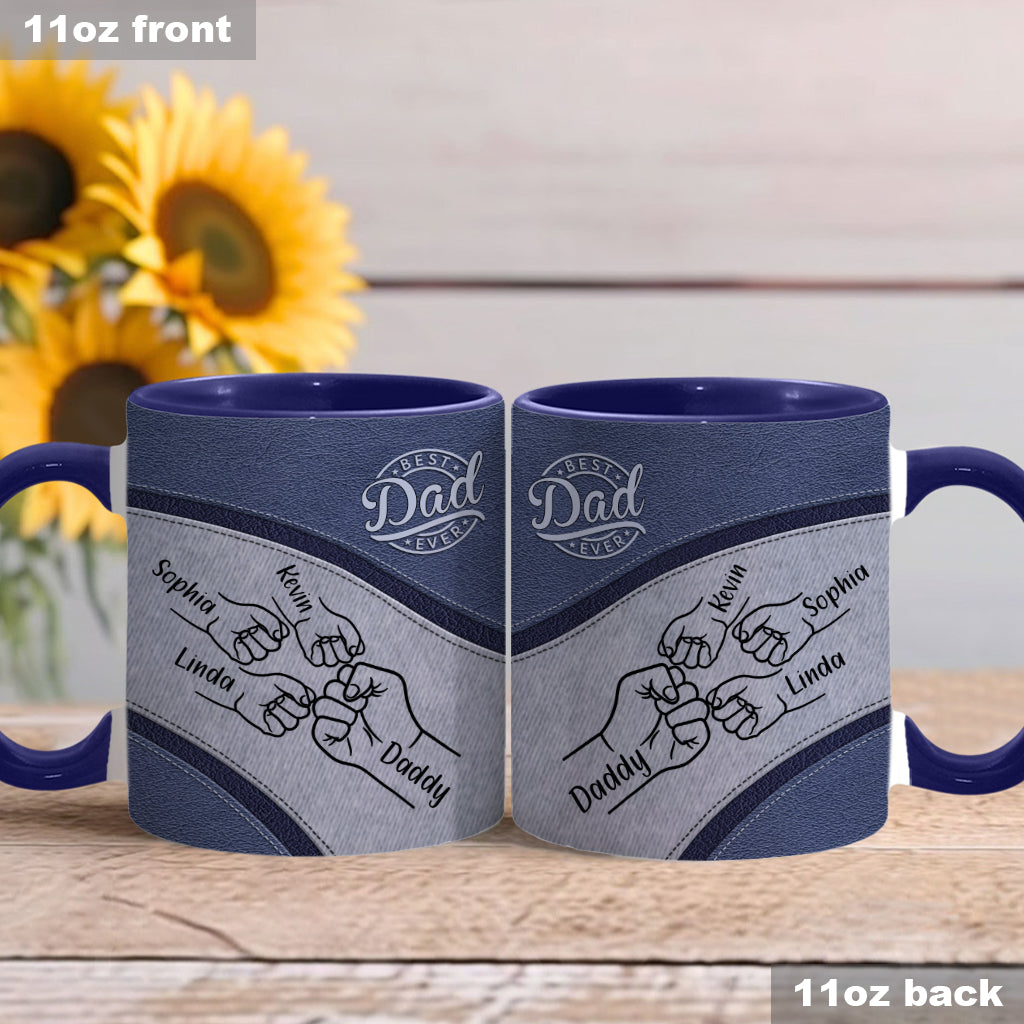 Bester Papa aller Zeiten - Personalisierte Tasse mit Vater-Akzent