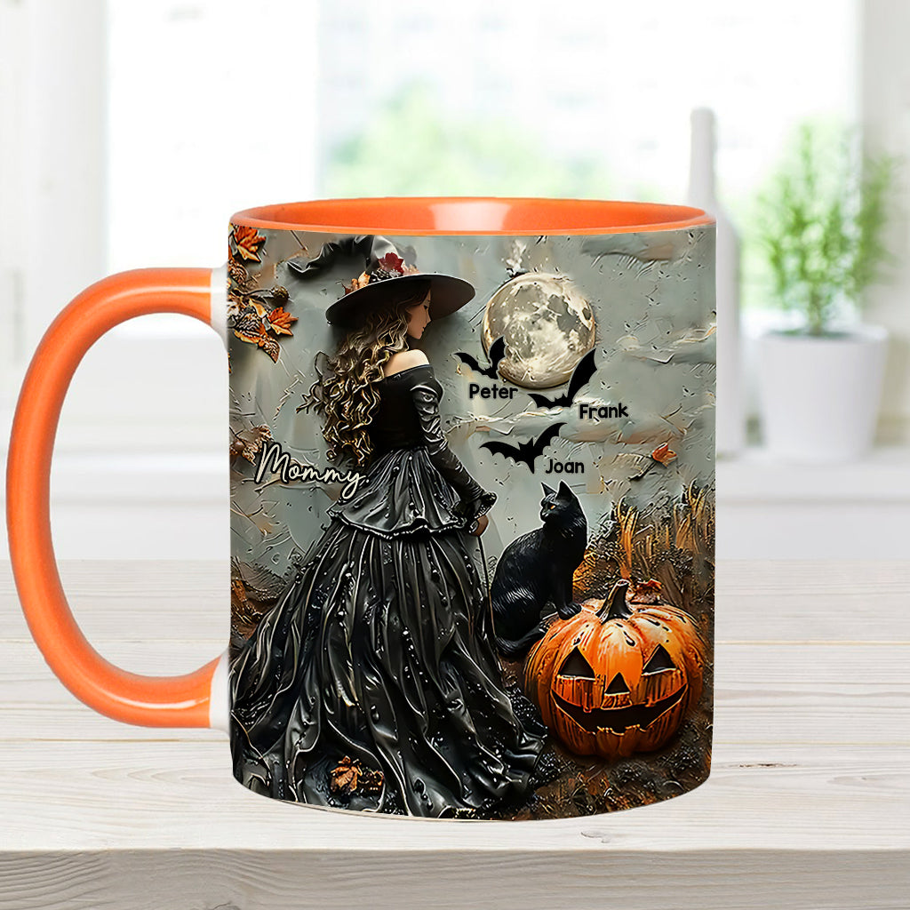 Fröhliches Halloween – personalisierte Tasse mit Muttermotiv