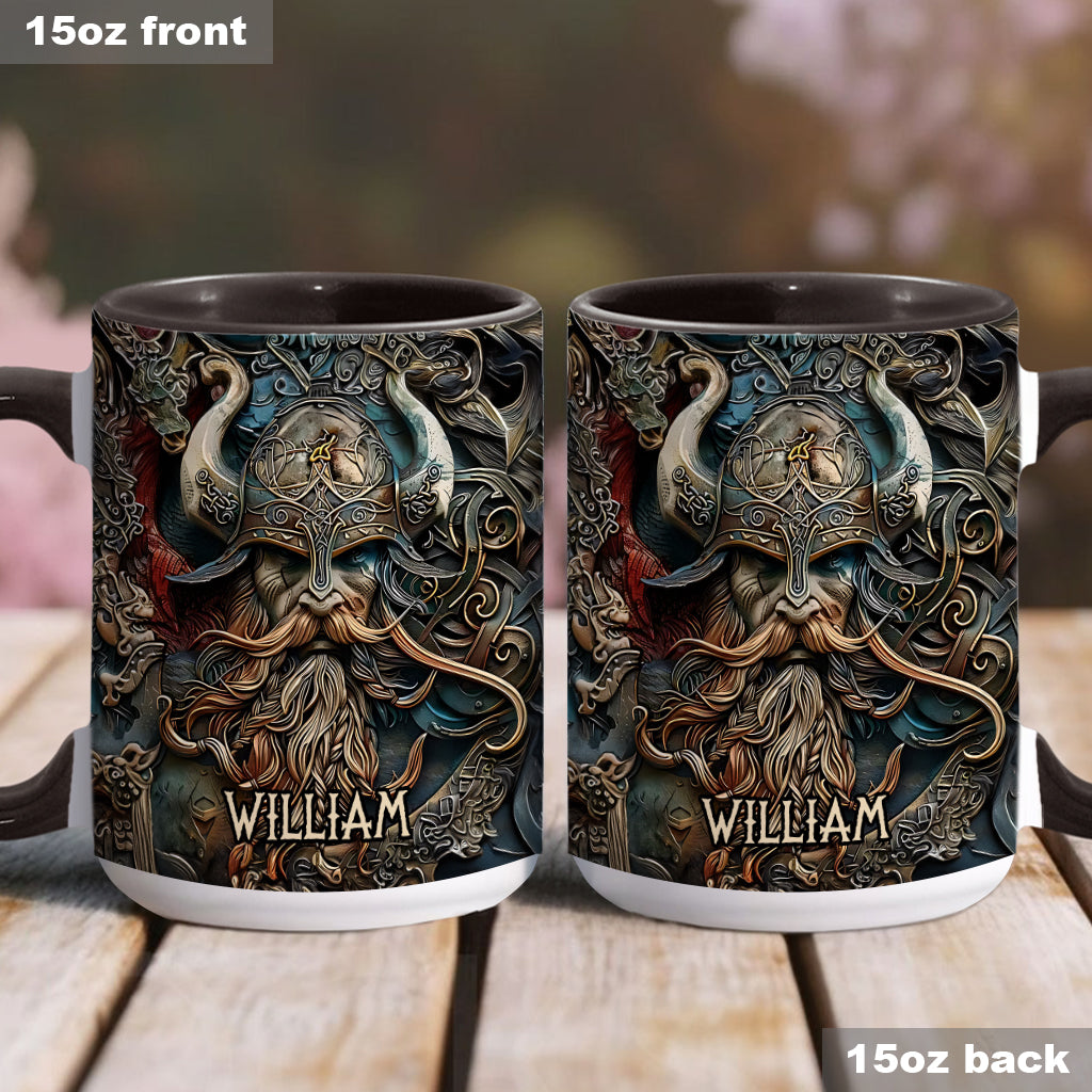 Vintage-Wikingerheld – Personalisierte Tasse mit Wikinger-Akzent