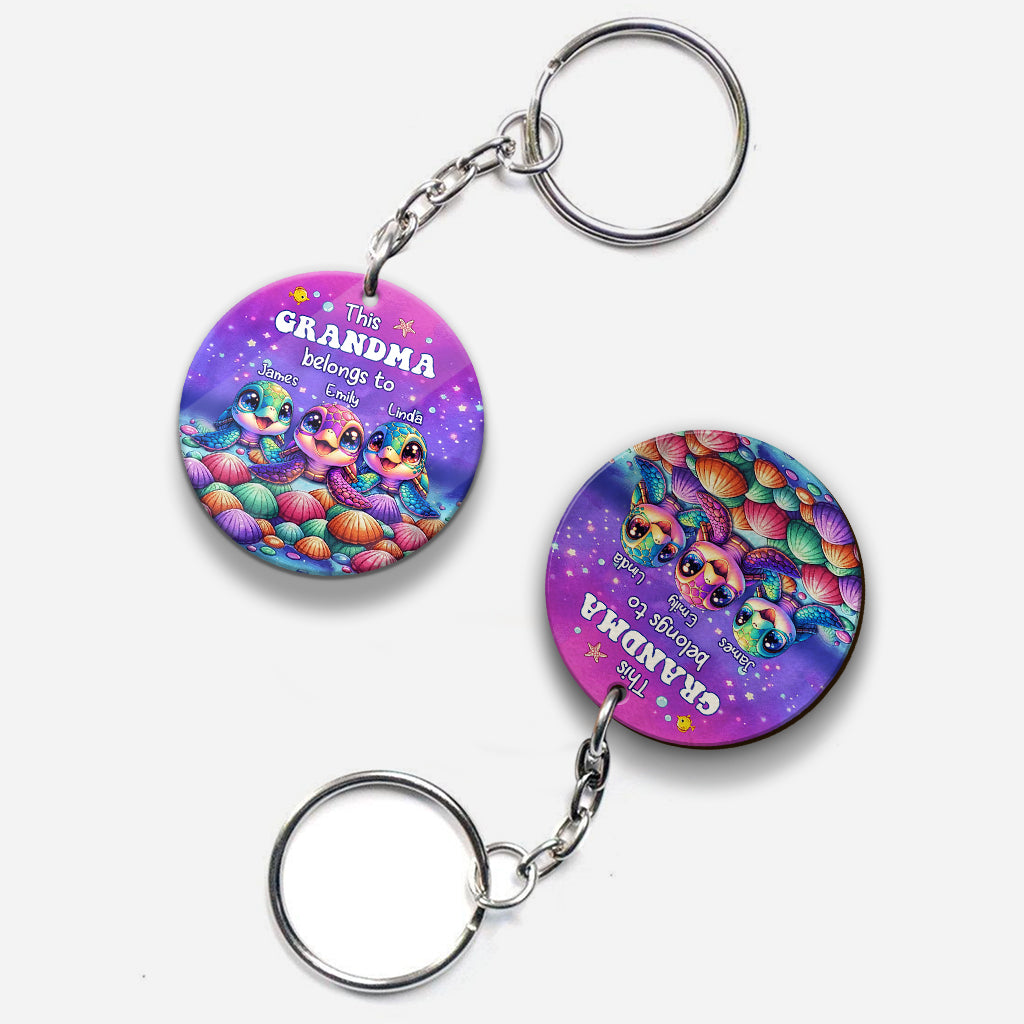 Diese Version ist für Meeresschildkröten – personalisierter Schlüsselanhänger in Oma-Form