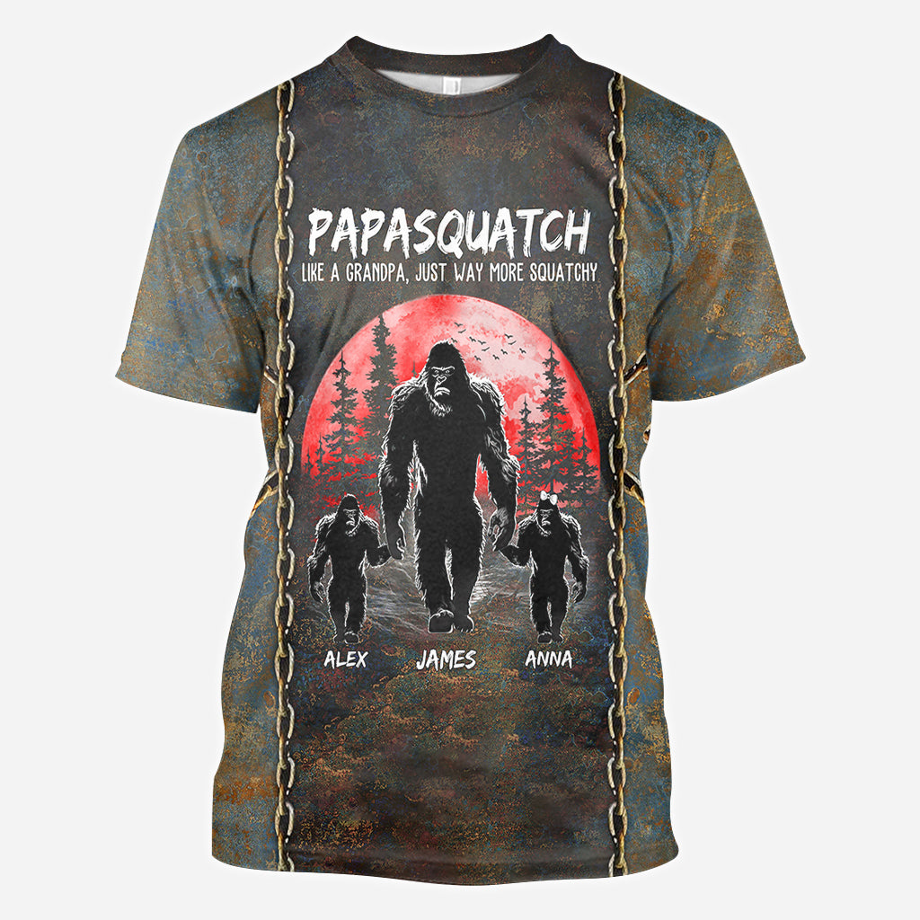 Grandpasquatch - Personalisiertes Vater-T-Shirt