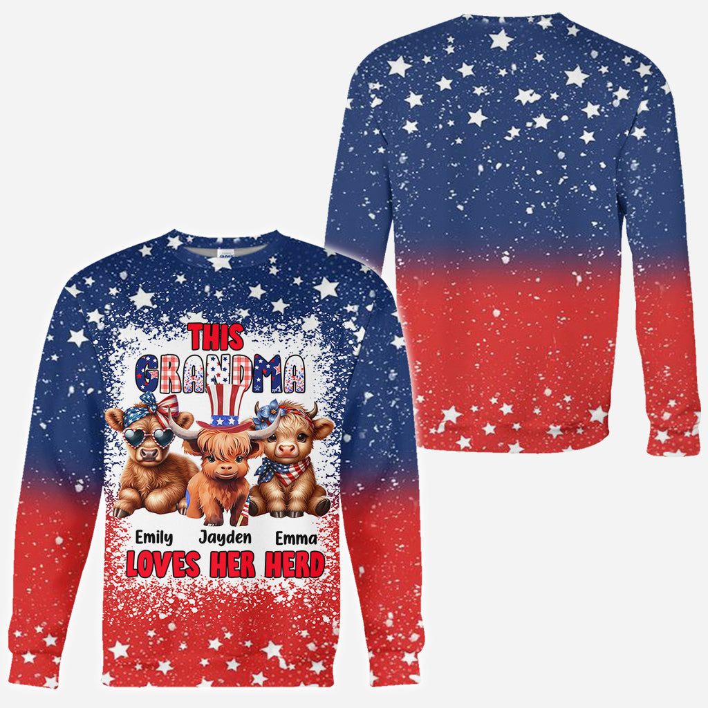 Diese Oma liebt ihre Herde – personalisiertes Oma-Shirt