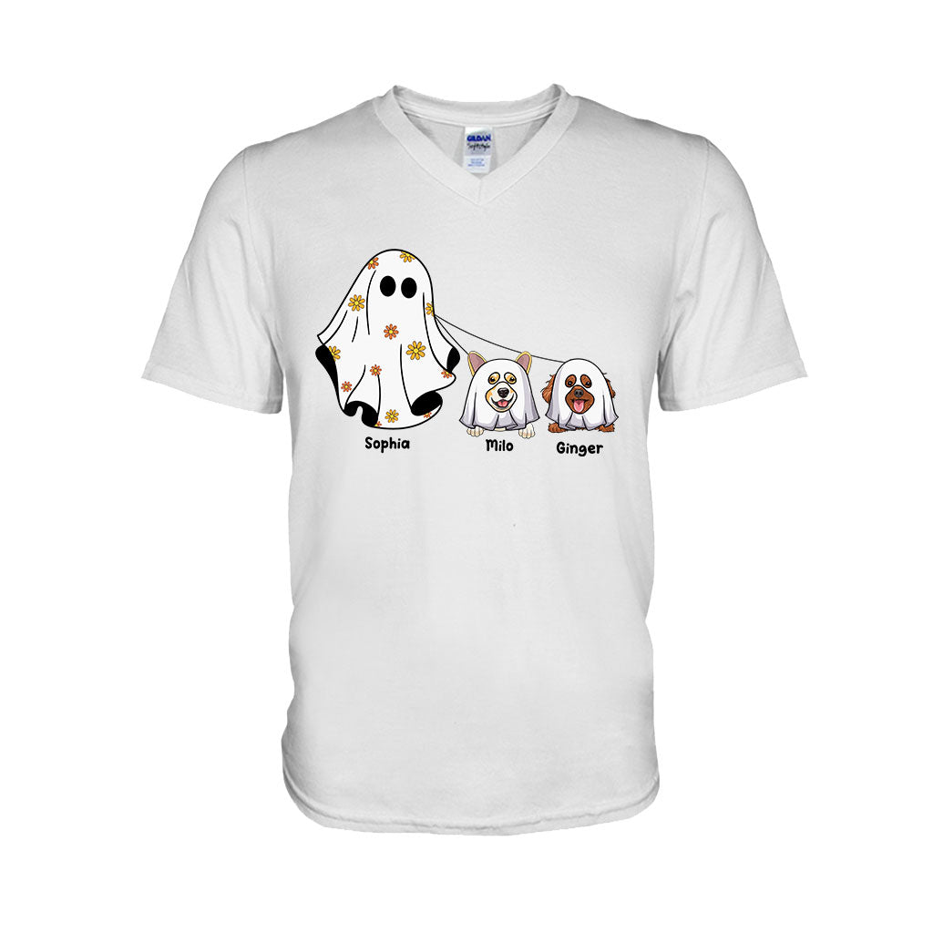 Niedliche Geister – Personalisiertes Hunde-T-Shirt und Hoodie