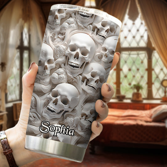White Bones – Personalisierter Totenkopf-Trinkbecher