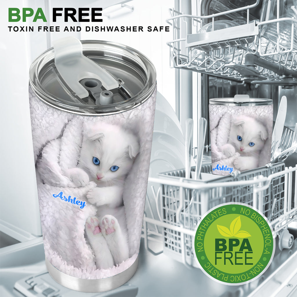 Happy Kitty – Personalisierter Katzenbecher