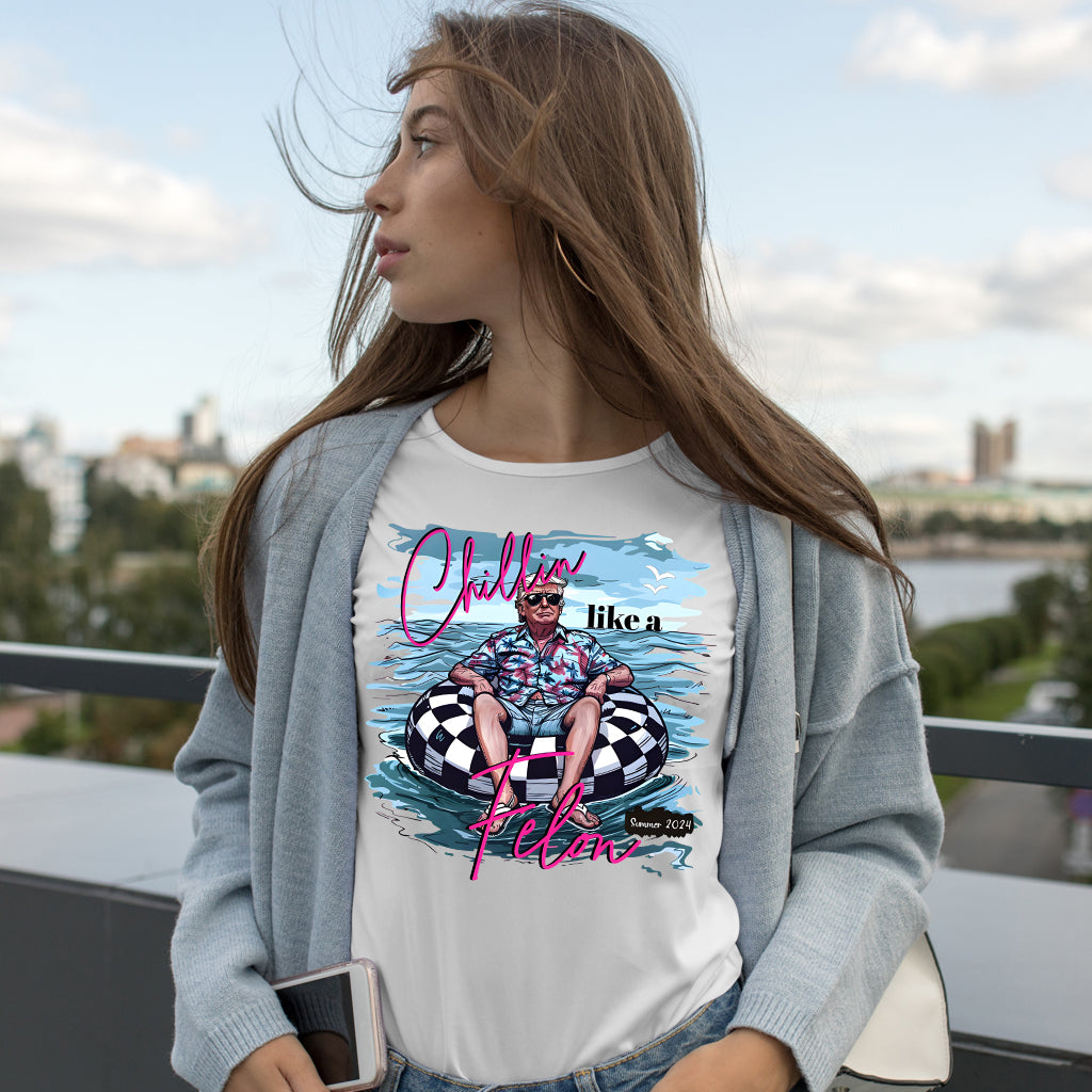 „Chillin Like A Felon“-T-Shirt mit Trump-Motiv, lustiges Trump-2024-Shirt, Trump-Sommer-2024-Shirts, Geschenke für Trump-Unterstützer
