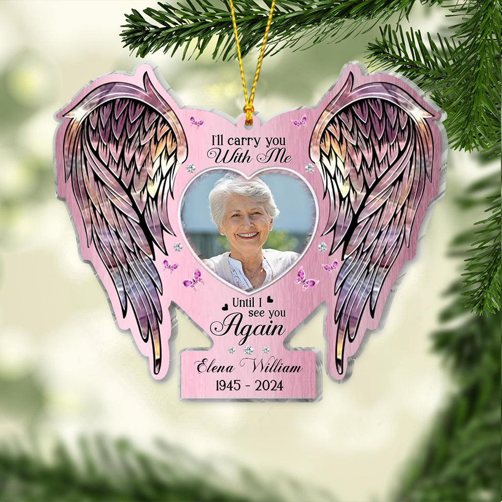 Memorial Wings Your Wings Were Ready But My Heart Was Not - Personalized Memorial Ornament