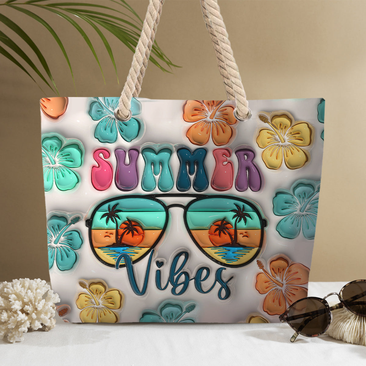 Sommerfeeling – Personalisierte Strandtasche für Meeresliebhaber