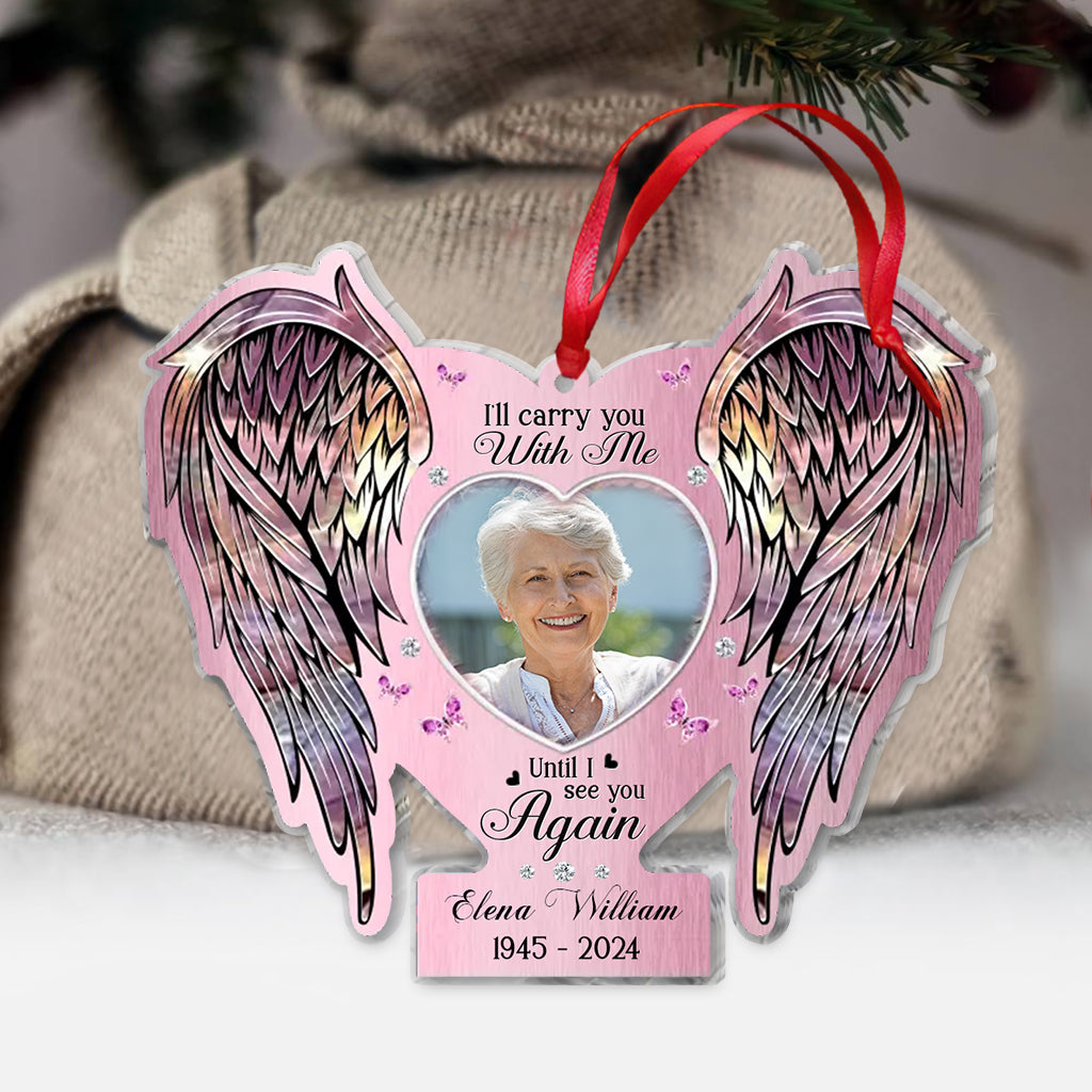 Memorial Wings Your Wings Were Ready But My Heart Was Not - Personalized Memorial Ornament