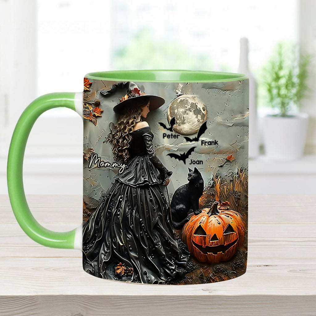 Fröhliches Halloween – personalisierte Tasse mit Muttermotiv