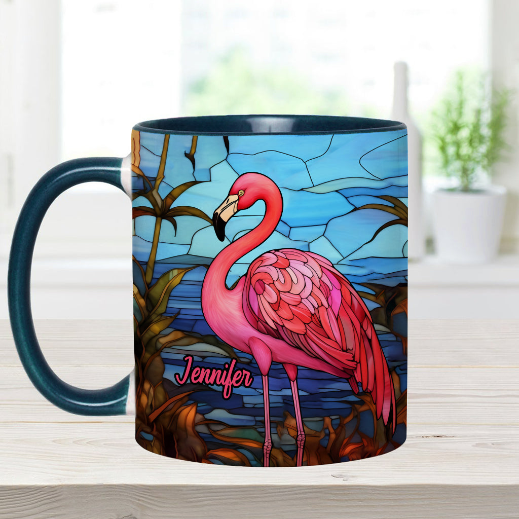 Personalisierte Tasse mit Flamingo-Motiv – Liebe Flamingos!