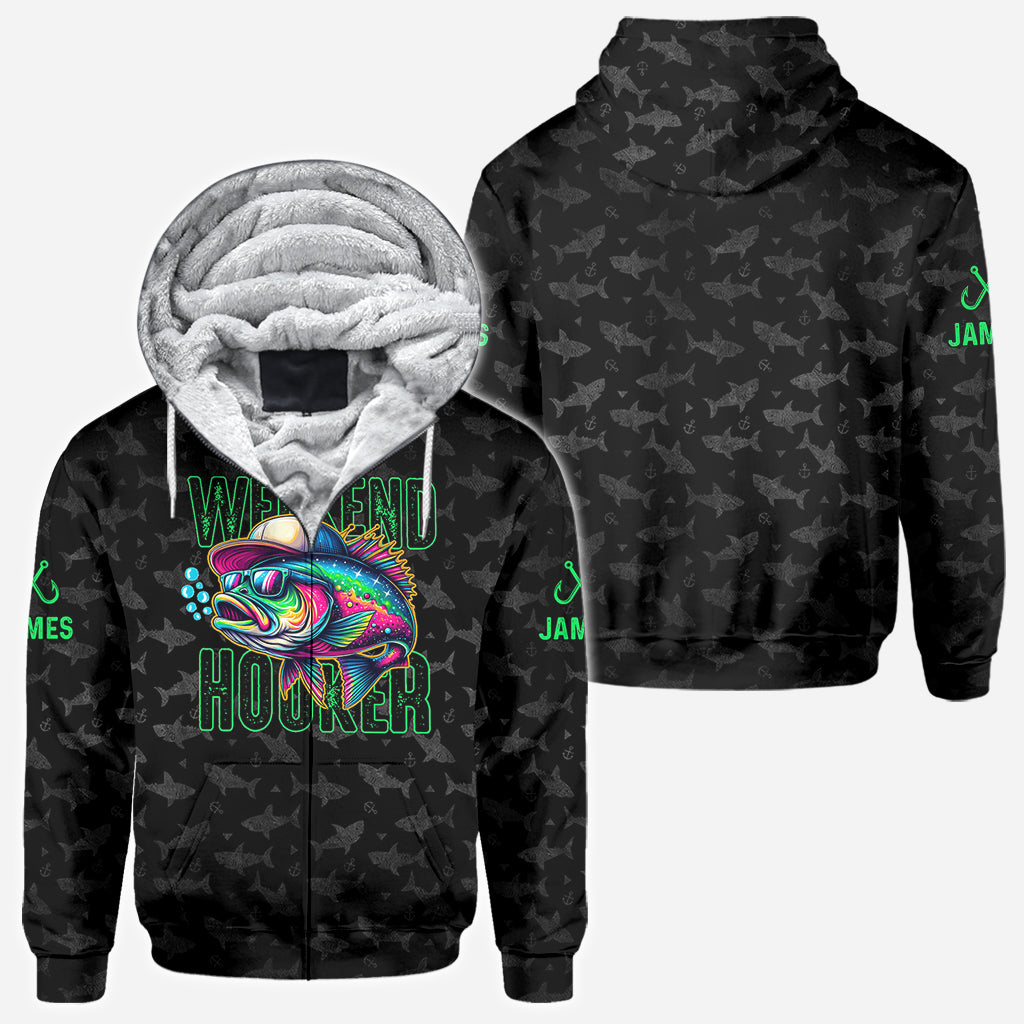 Weekend Hooker – Personalisiertes Angelshirt