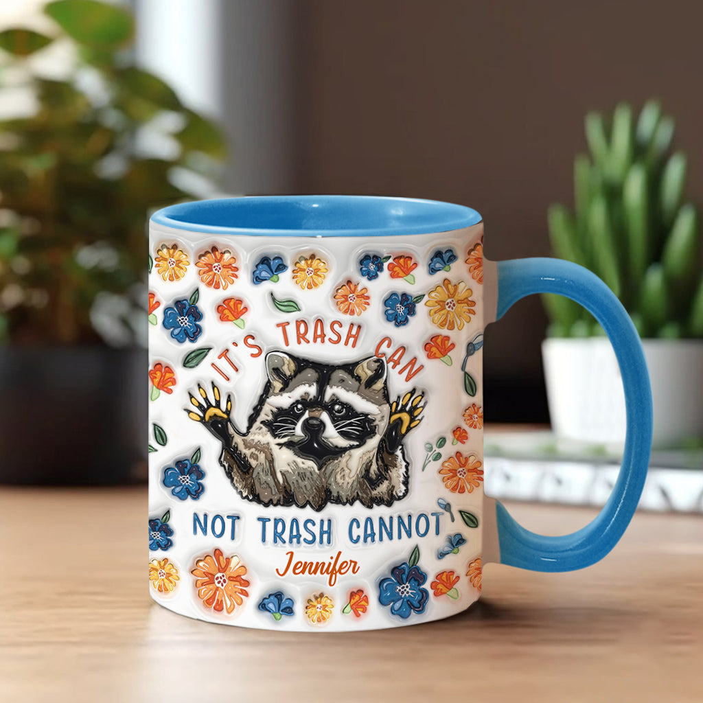 Lustiger Motivationsbecher mit Waschbär-Motiv – personalisierte Tasse mit Waschbär-Akzent