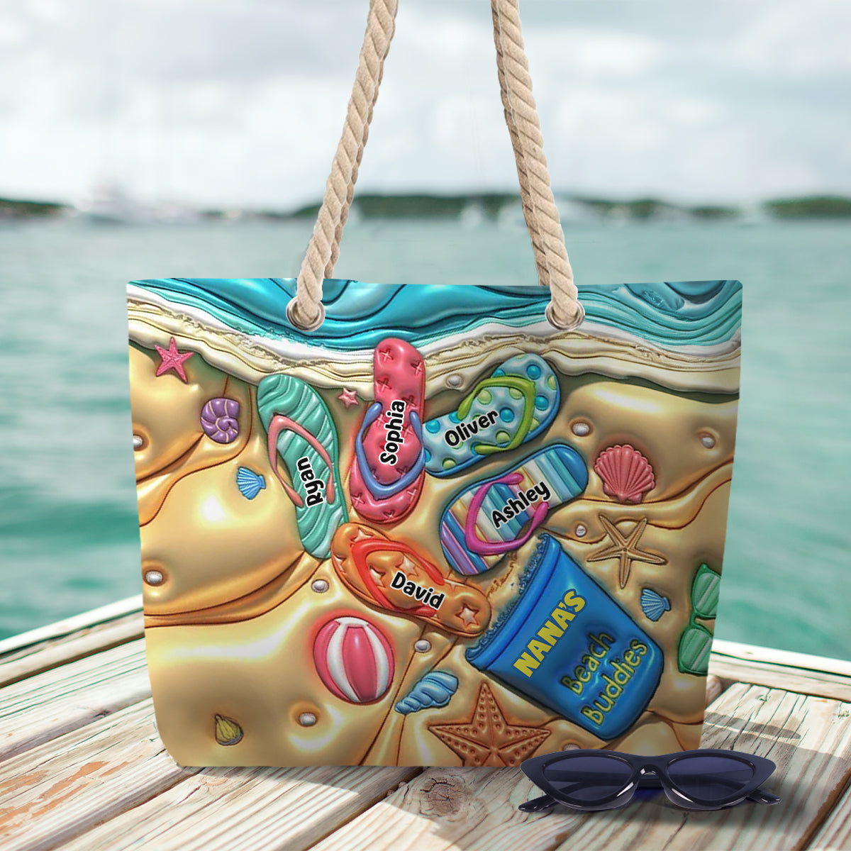 Nana's Beach Buddies – Personalisierte Strandtasche für Oma