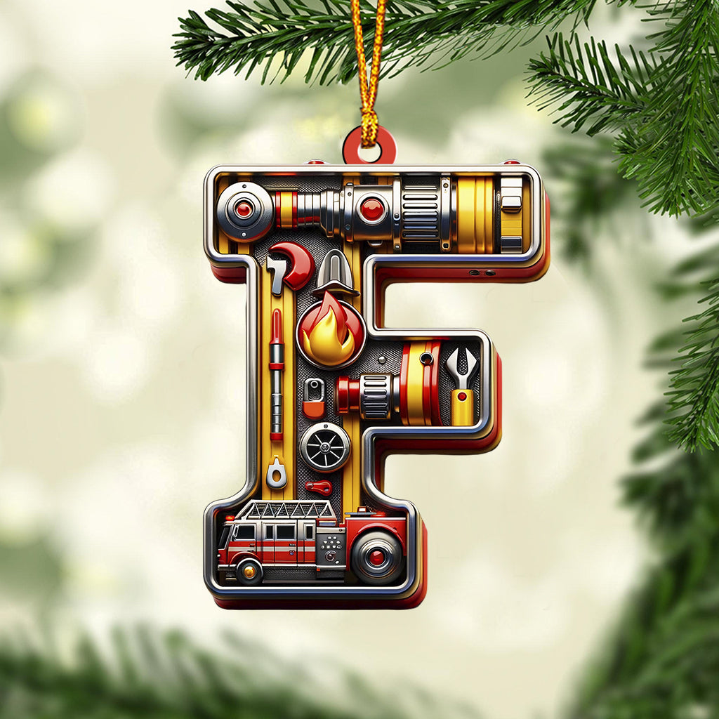 Ohana-Alphabet – Personalisierter Feuerwehr-Anhänger