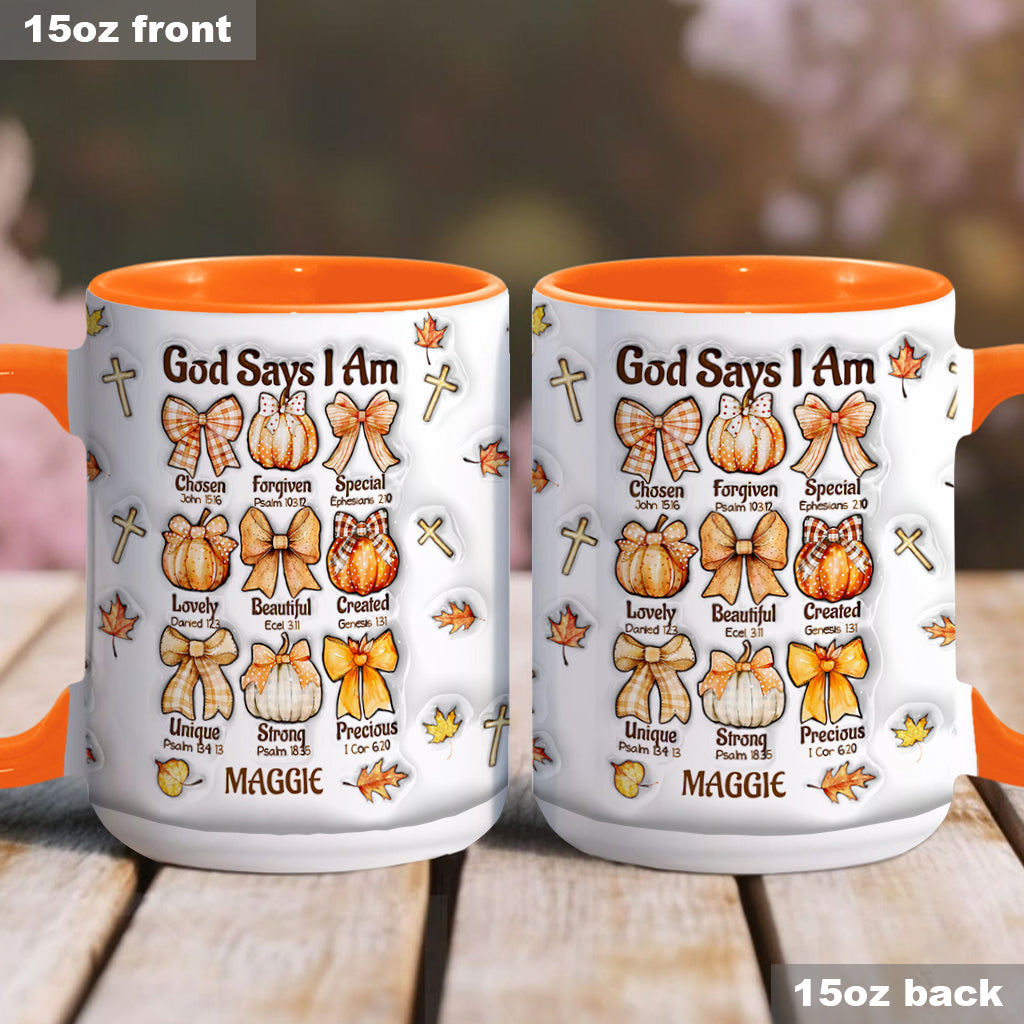 Gott sagt, ich bin es – Personalisierte Tasse mit christlichem Akzent