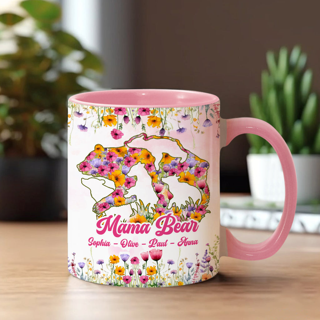 Mama Bär - Personalisierte Tasse mit Muttermotiv