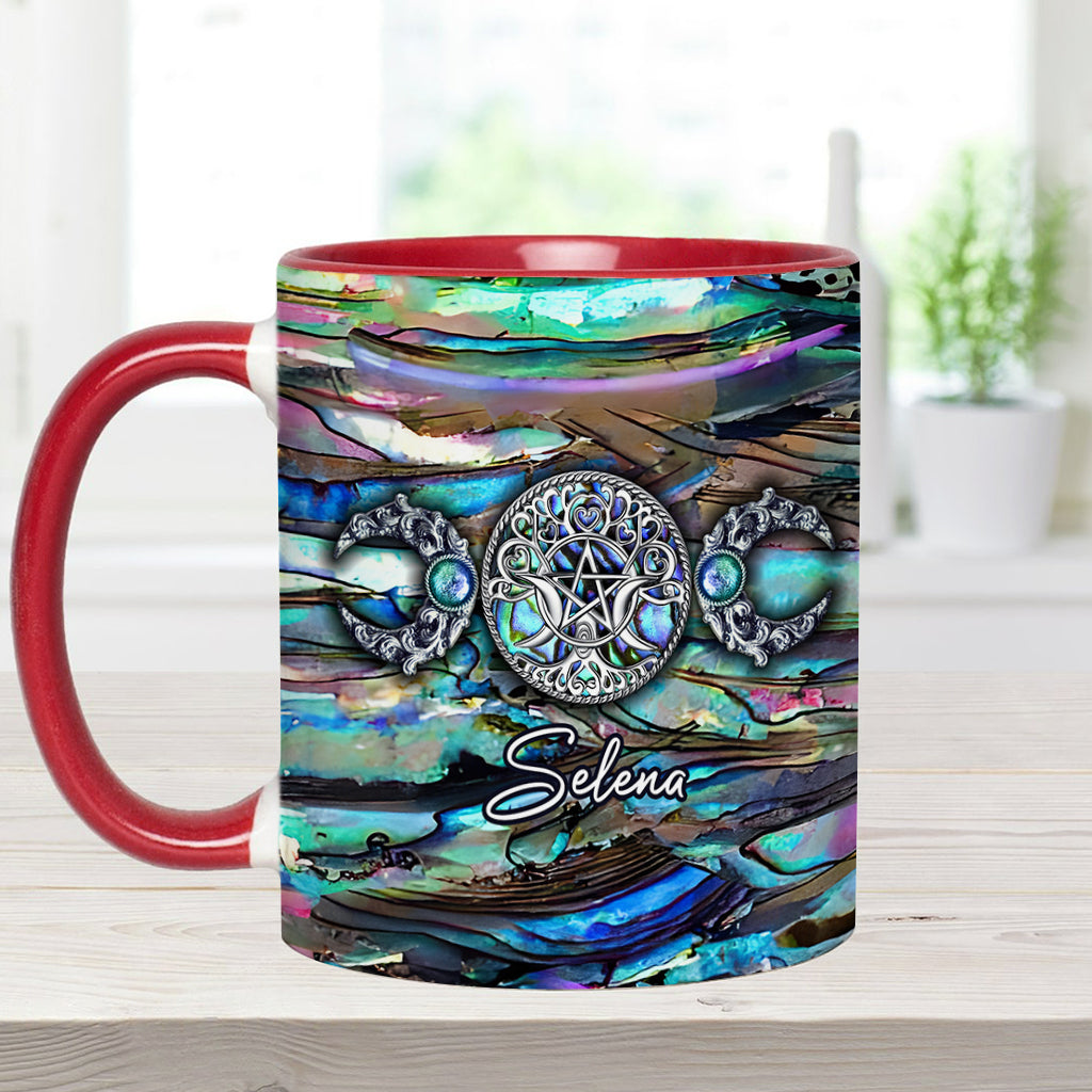 Dreifachmond – Wunderschöne Magie – Personalisierte Tasse mit Hexenmotiv