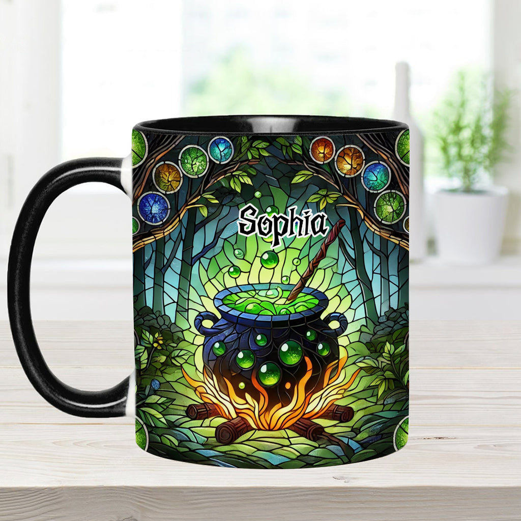 Witch's Cauldron - Personalized Witch Accent Mug