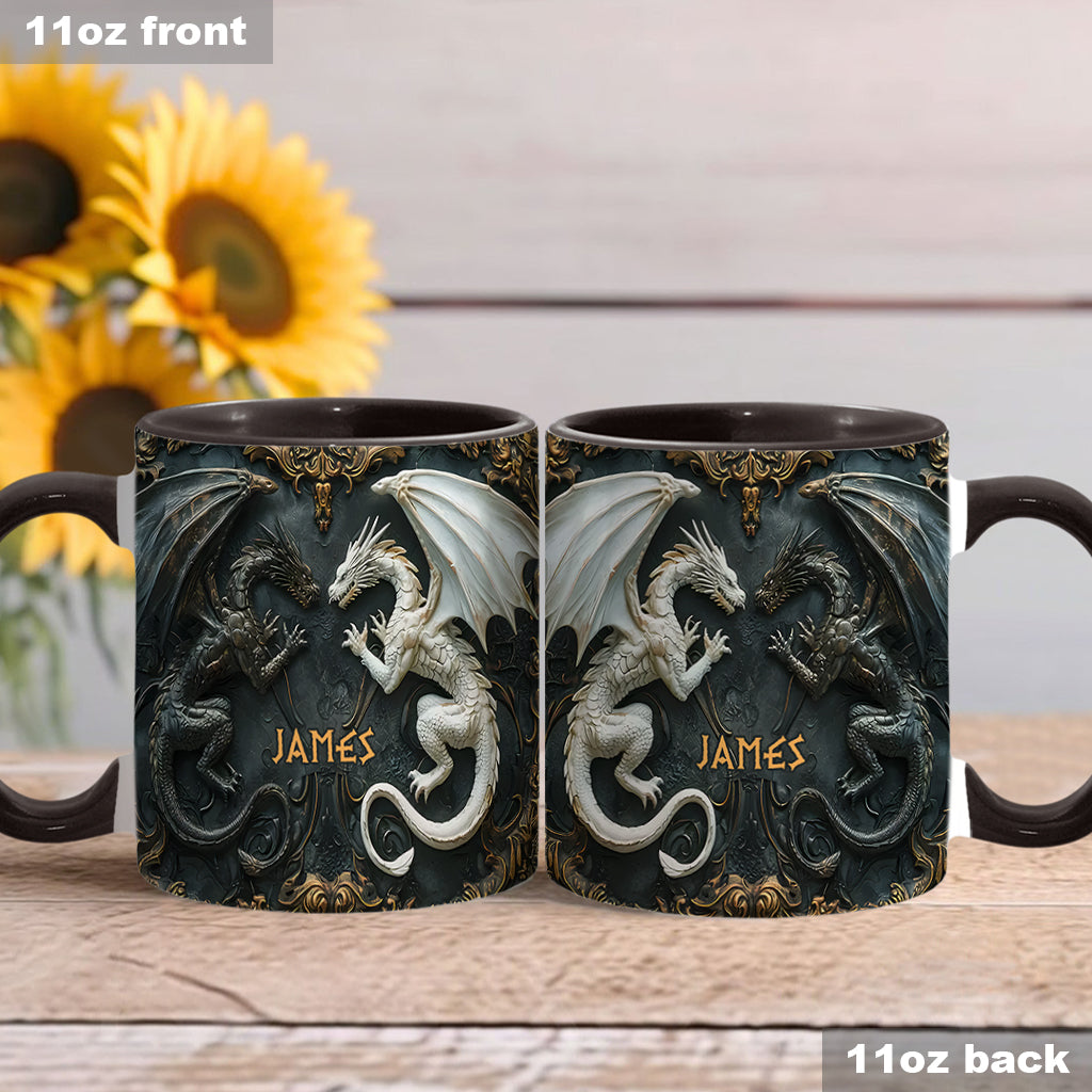 Personalisierte Tasse mit Drachenmotiv