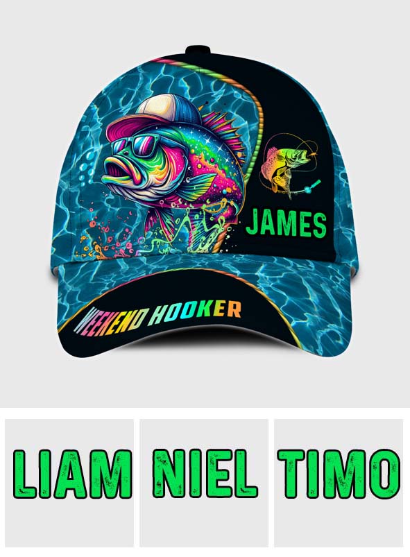 Weekend Hooker – Personalisierte Angel-Klassiker-Kappe