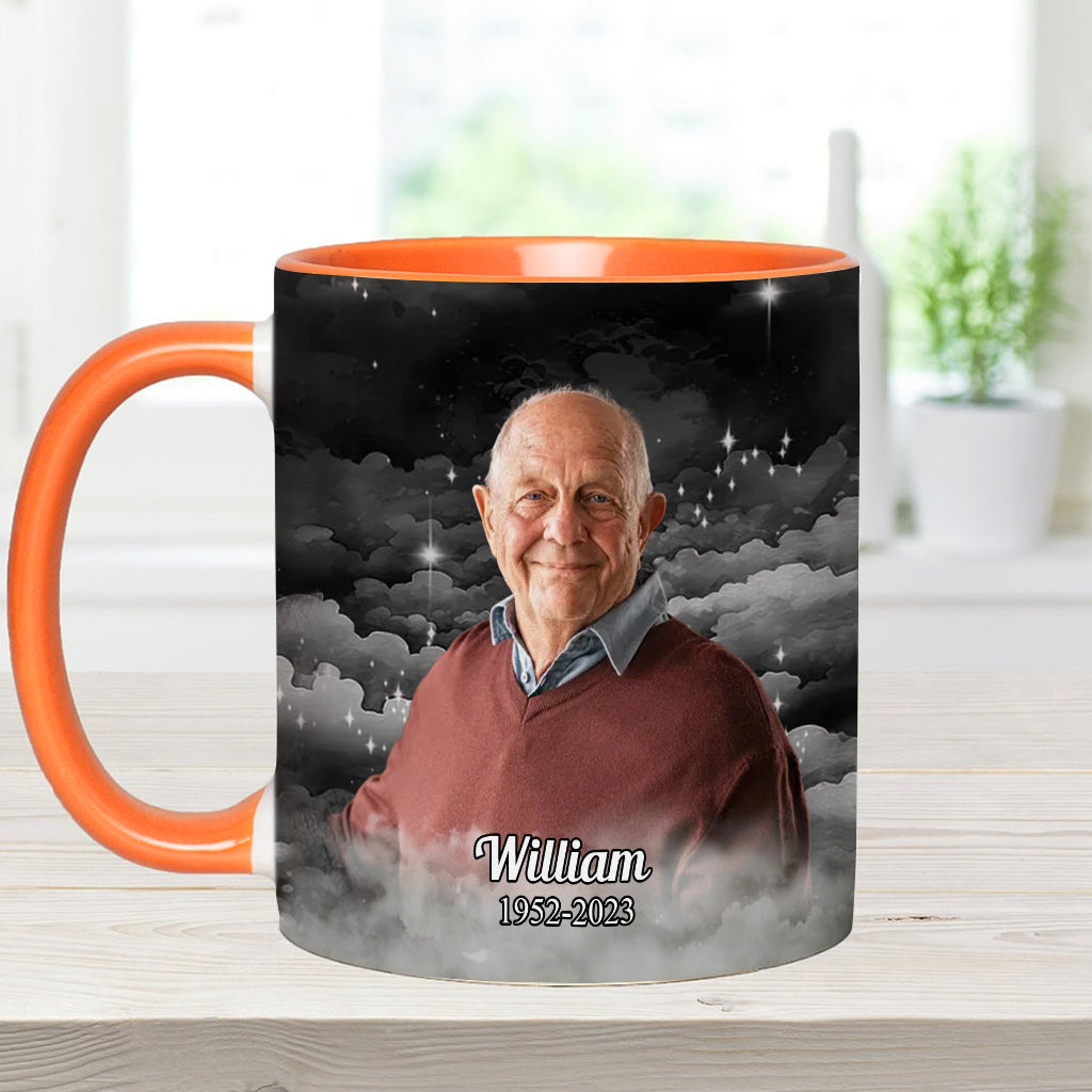My First Thought In The Morning Is Always You - Personalized Memorial Accent Mug