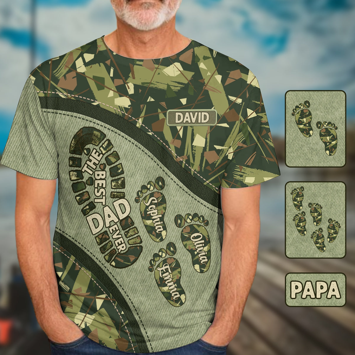 Der beste Papa/Opa/Onkel aller Zeiten – Personalisiertes Vater-Shirt