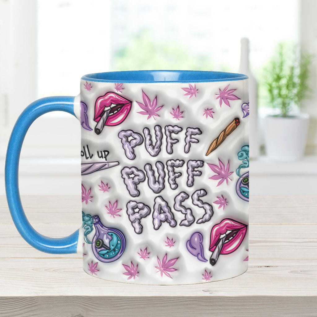 Puzz Puzz Pass – Personalisierter Becher mit Cannabis-Motiv