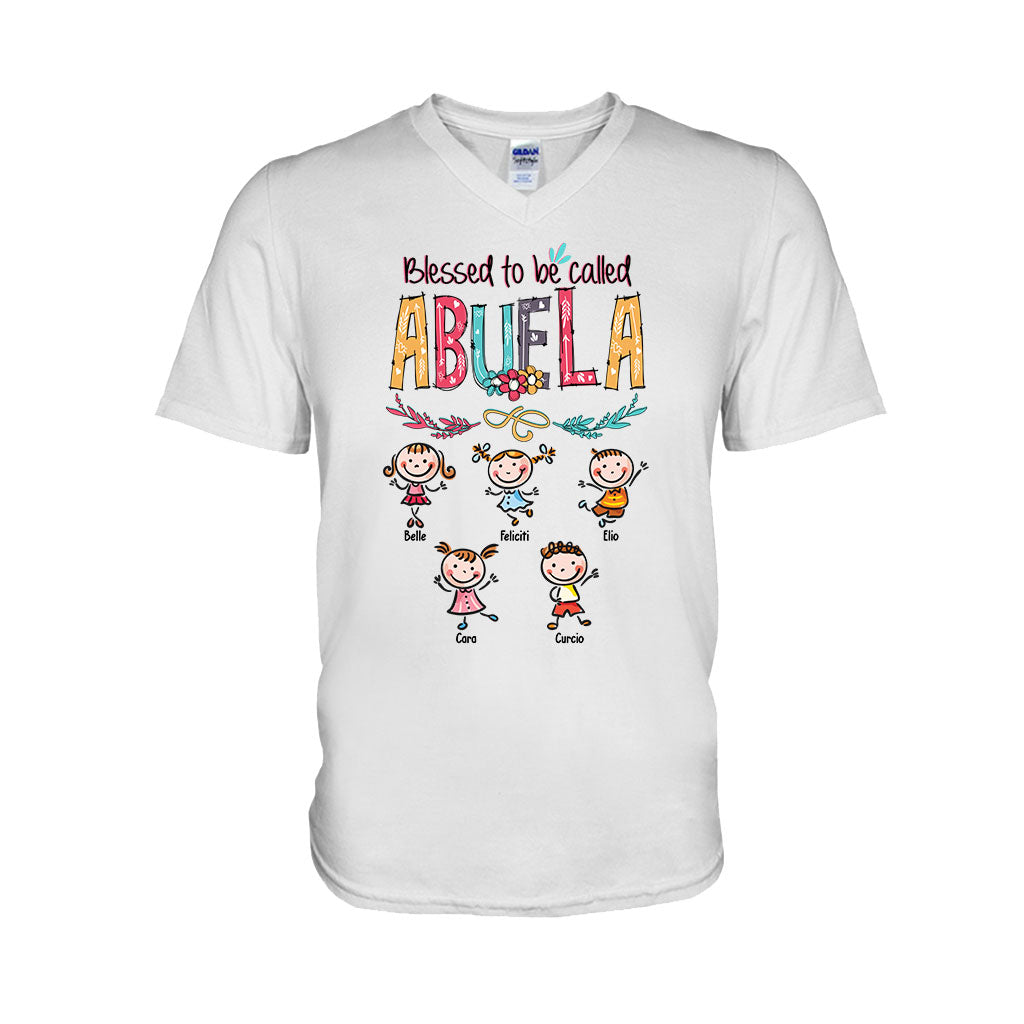 Dios Me Regaló Dos Títulos – Personalisiertes Oma-T-Shirt und Kapuzenpullover