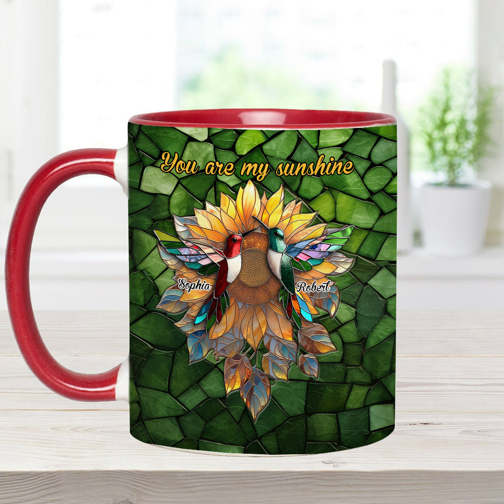Du bist mein Sonnenschein – Personalisierte Tasse für Paare