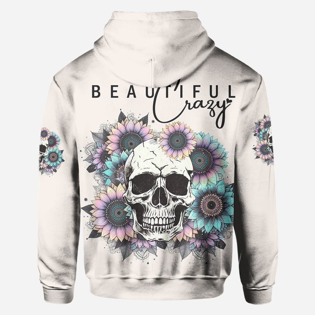 Wunderschön verrückt – personalisiertes Totenkopf-Shirt