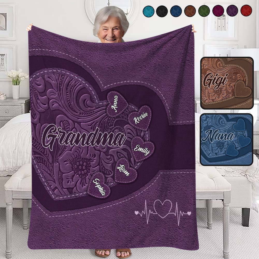 Omas Herz – Personalisierte Oma-Decke