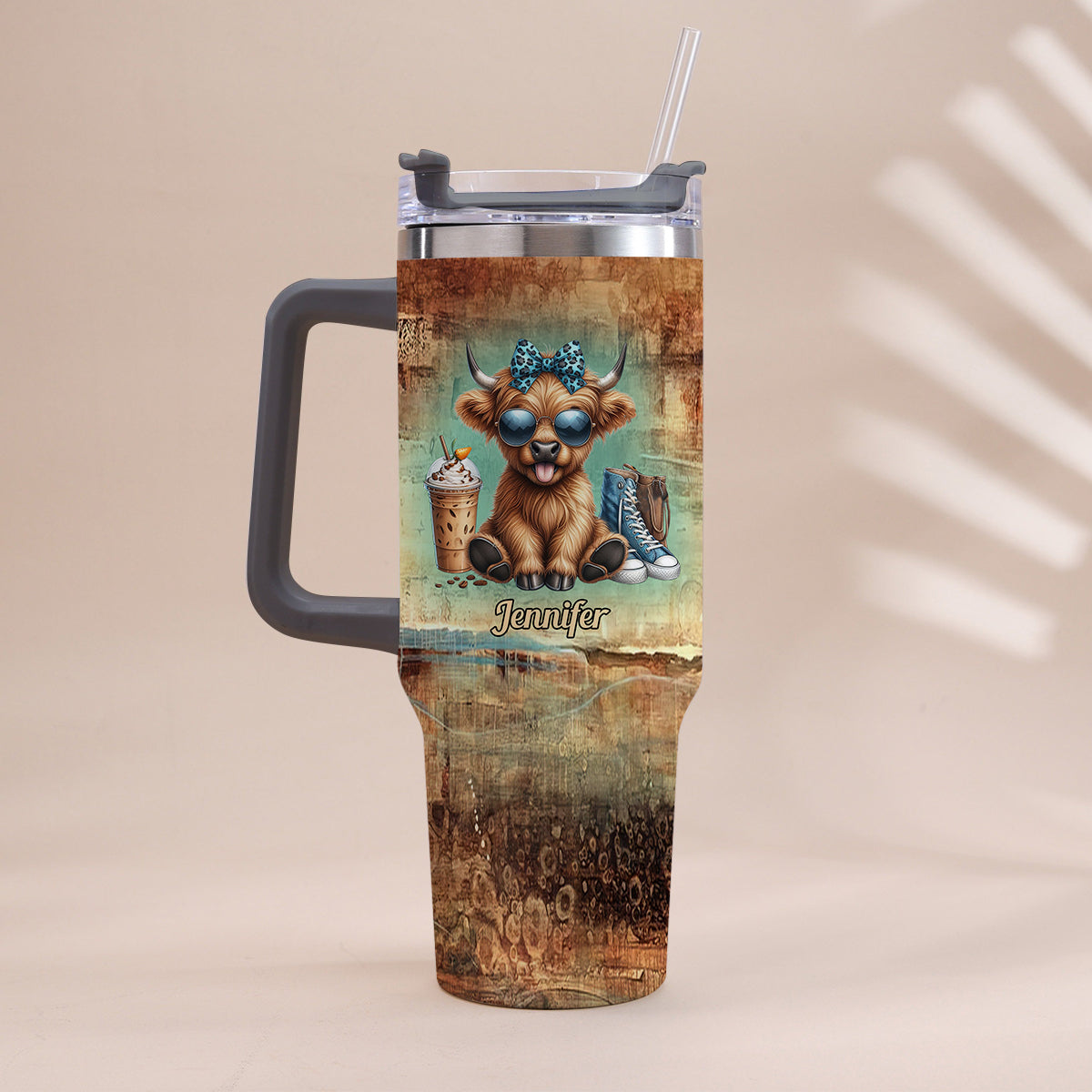I'm Not A Hot Mess - Personalized Tumbler With Handle