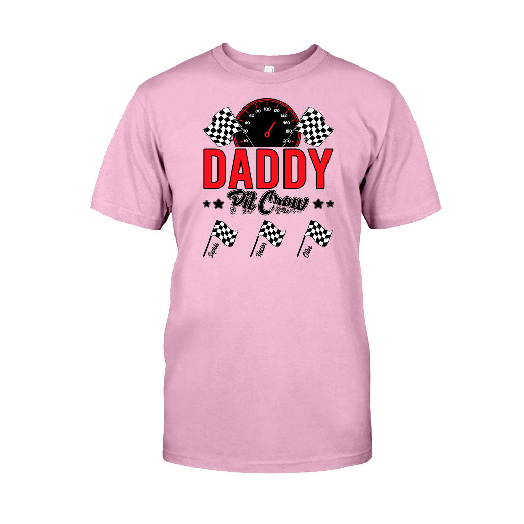Daddy's Pit Crew Rennflaggen – Personalisiertes Renn-T-Shirt und Hoodie