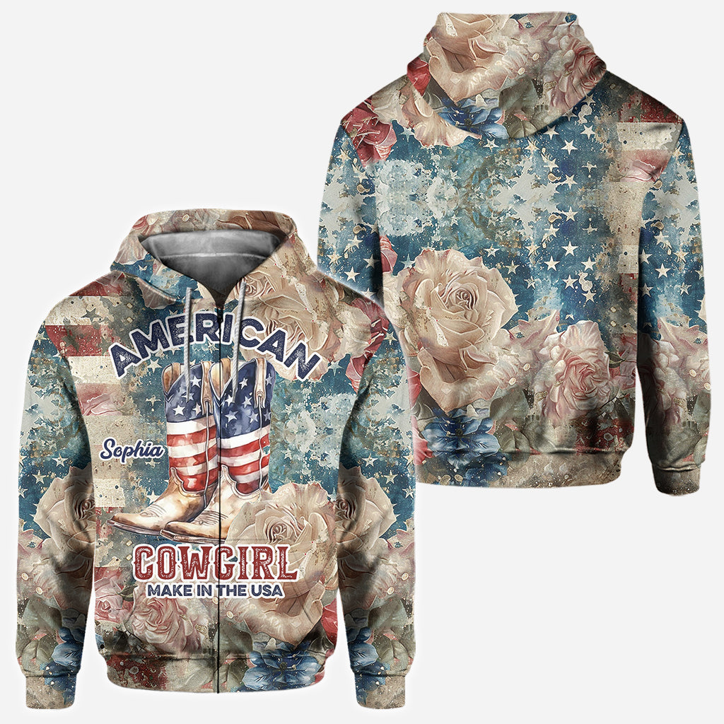 American Cowgirl - Personalized Country Girl All Over Shirt