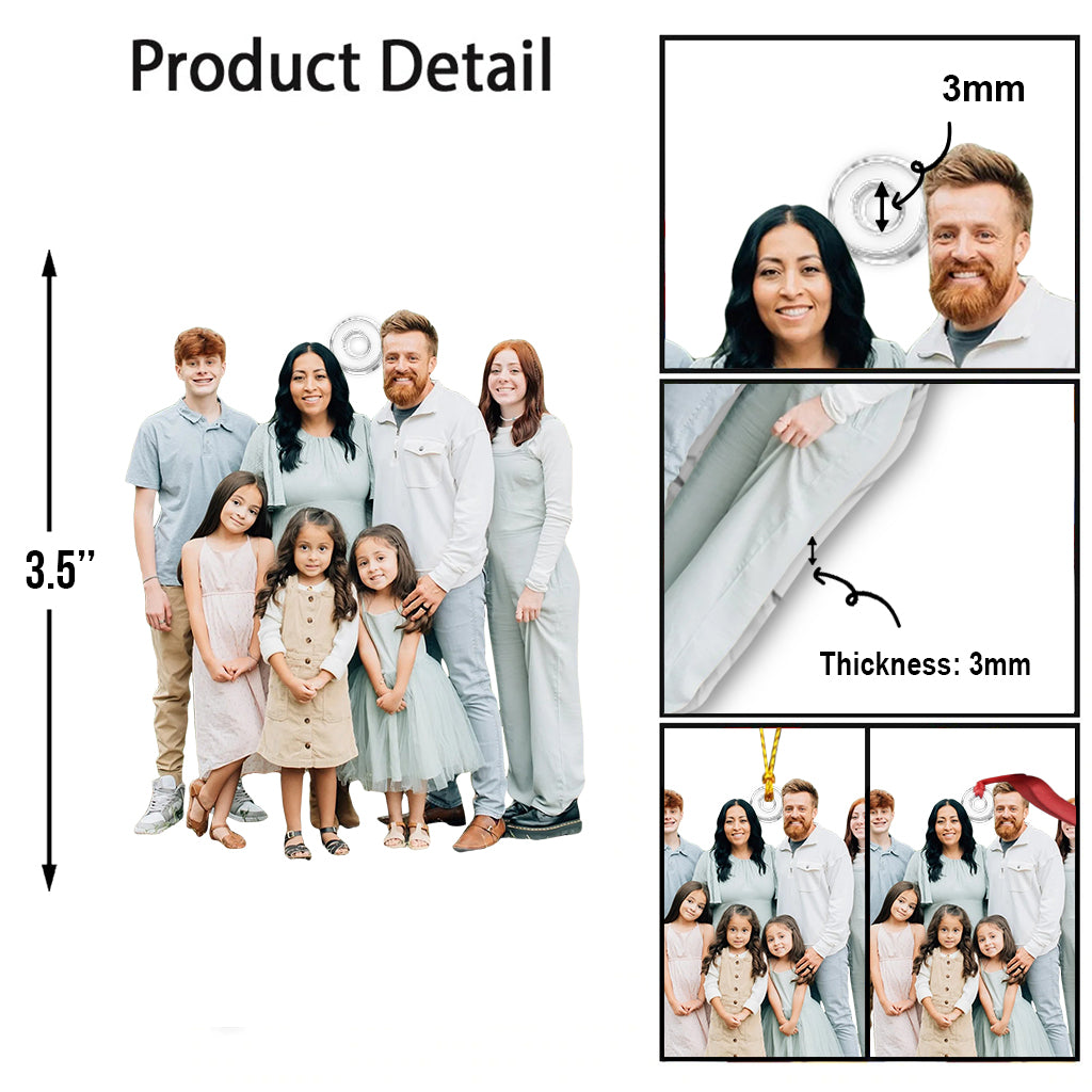 Any Photo Ornament - Personalized Family Custom Shaped Ornament