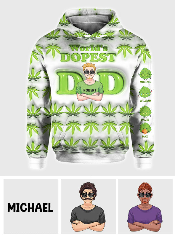 Der coolste Papa aller Zeiten – personalisiertes Vater-Shirt