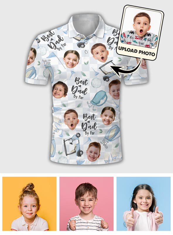 Bester Papa überhaupt – personalisiertes Golf-Poloshirt