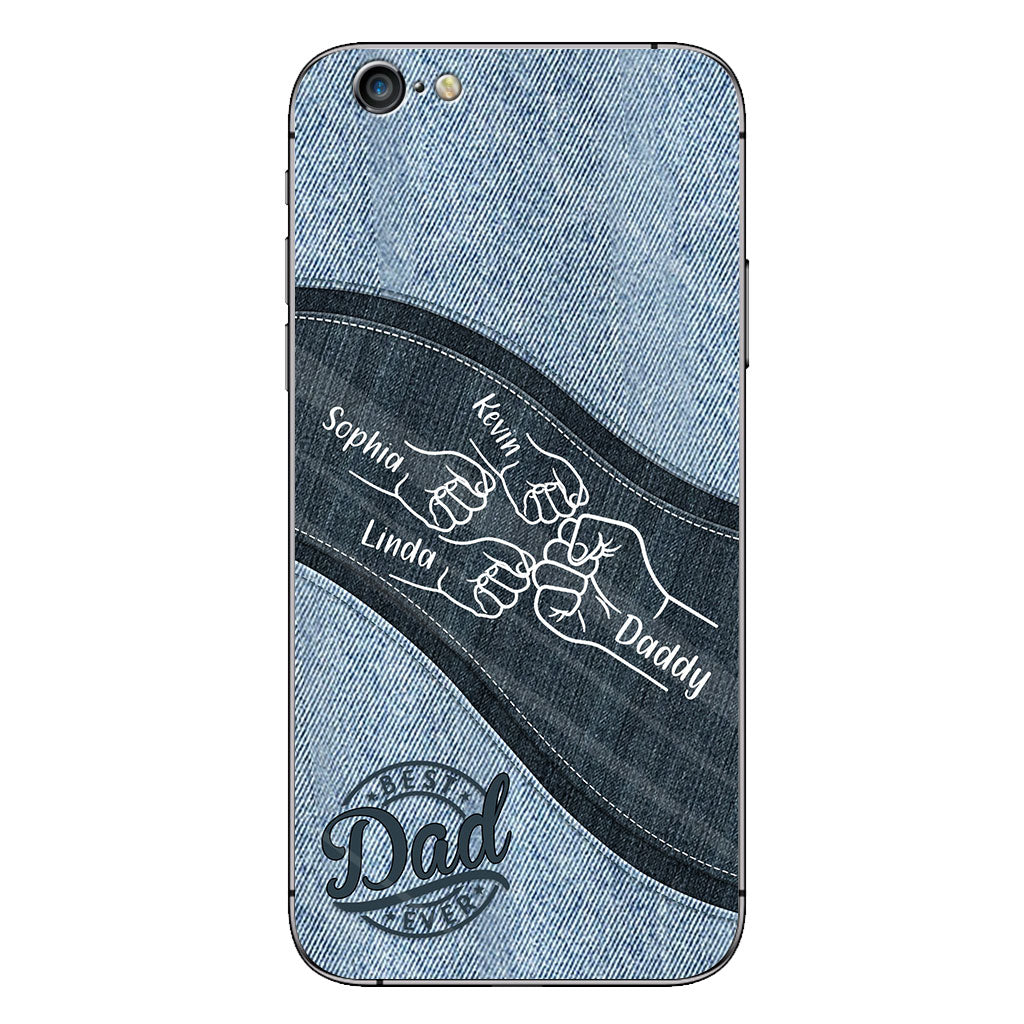 Daddy And Me Daddy's Team - Personalized Father Phone Case