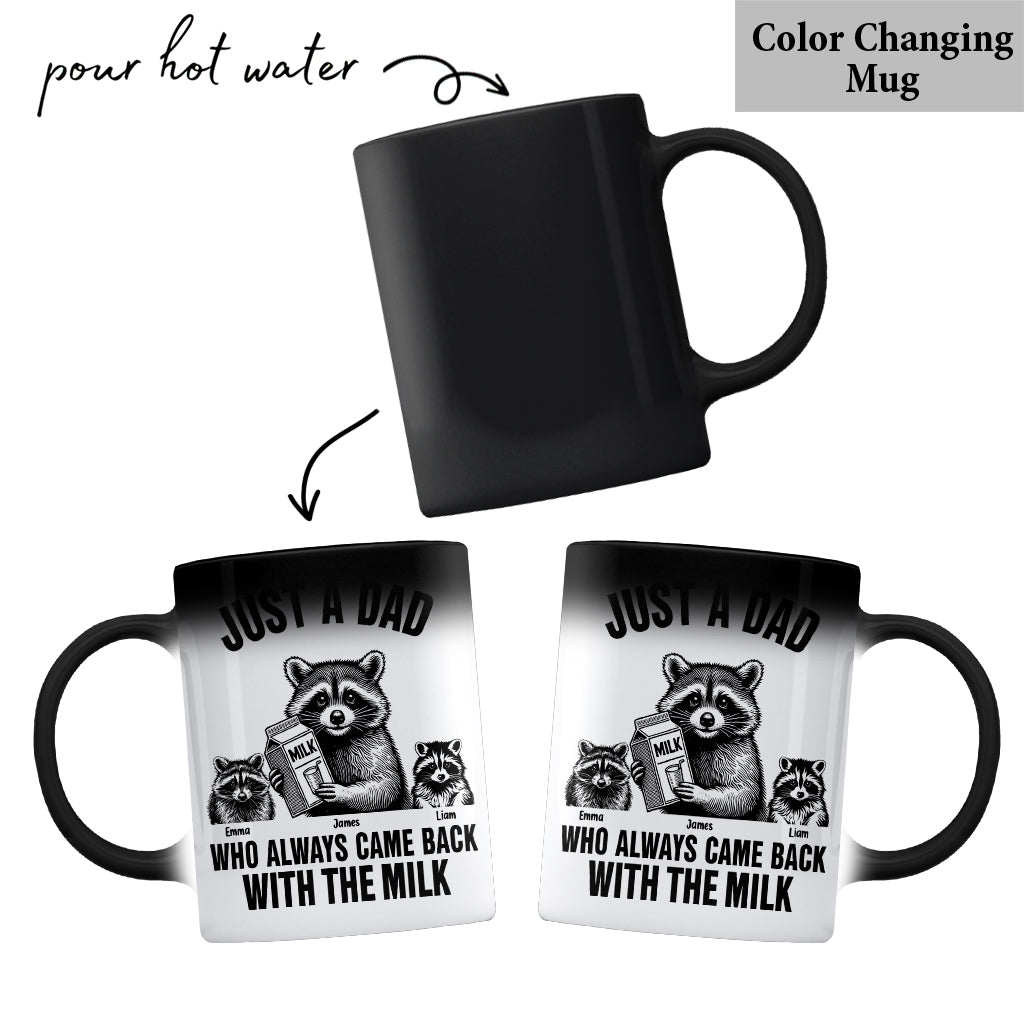 Einfach ein Papa, der immer mit der Milch zurückkam – personalisierte Vater-Tasse