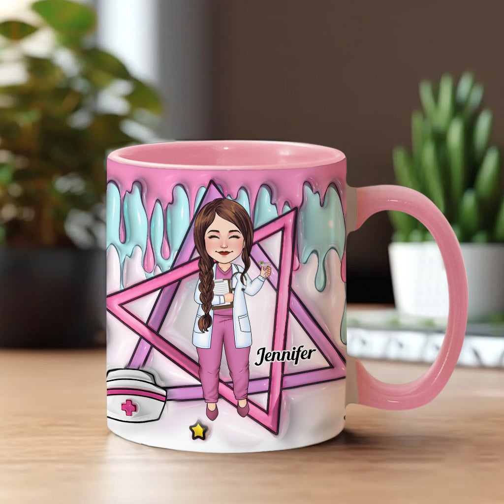 Stolze Krankenschwester – Personalisierte Tasse mit Krankenschwester-Akzent