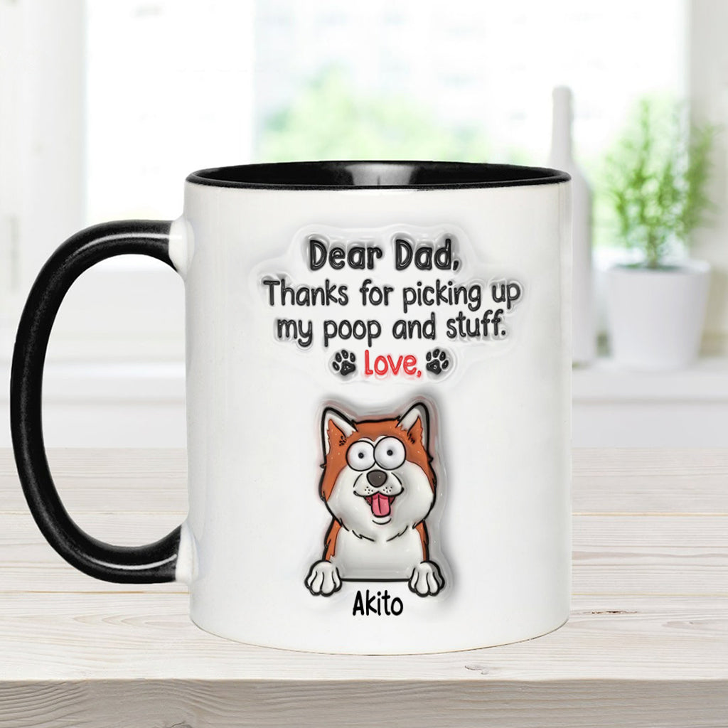 Danke fürs Aufsammeln meines Hundekots – personalisierte Tasse mit Hundemotiv