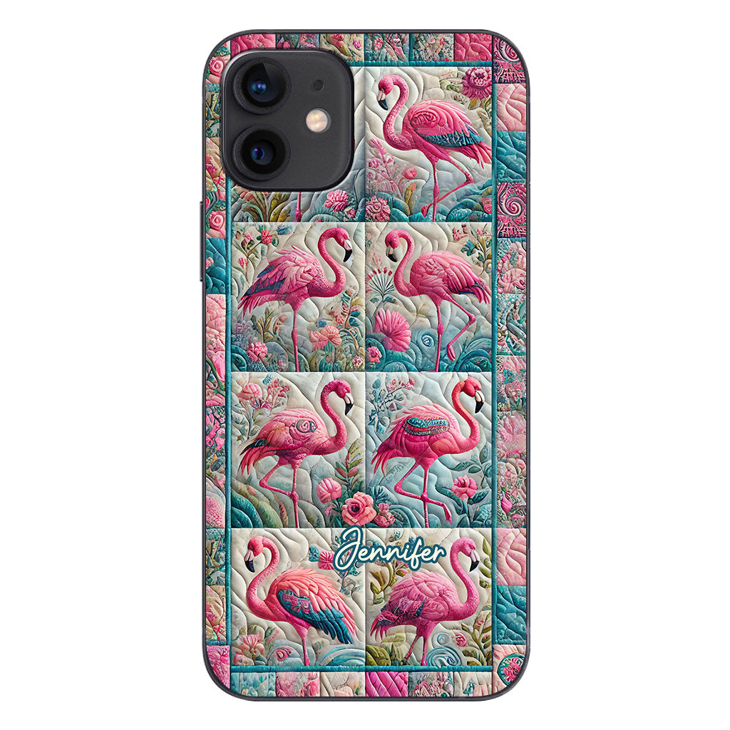Vintage Flamingo – Personalisierte Flamingo-Handyhülle