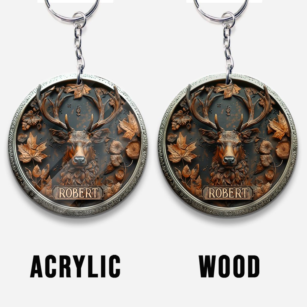 Stunning Deer - Personalized Hunting Keychain