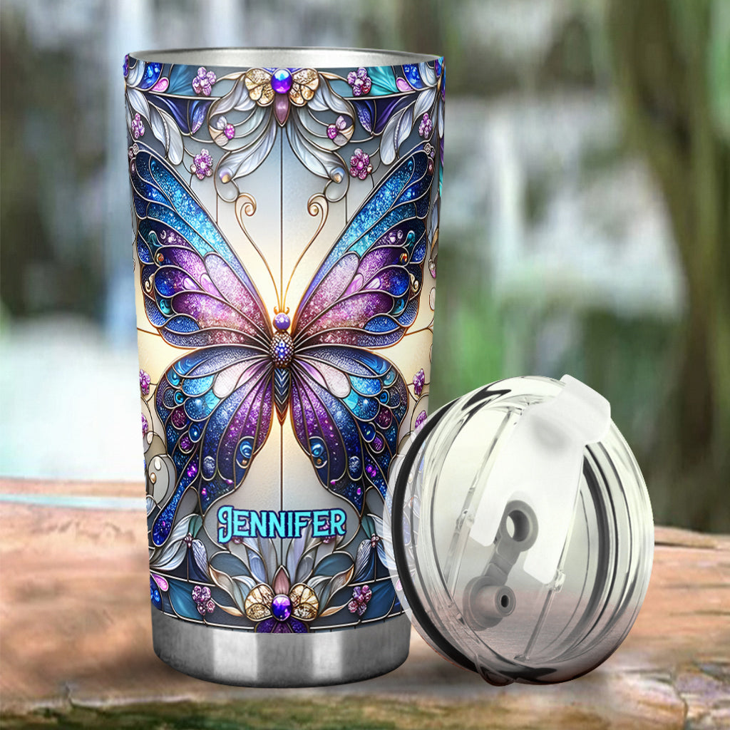 Wunderschöne Schmetterlinge – personalisierter Schmetterlingsbecher