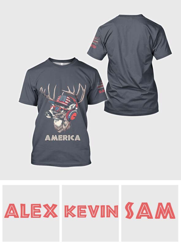 American Buck - Personalisiertes Jagd-T-Shirt