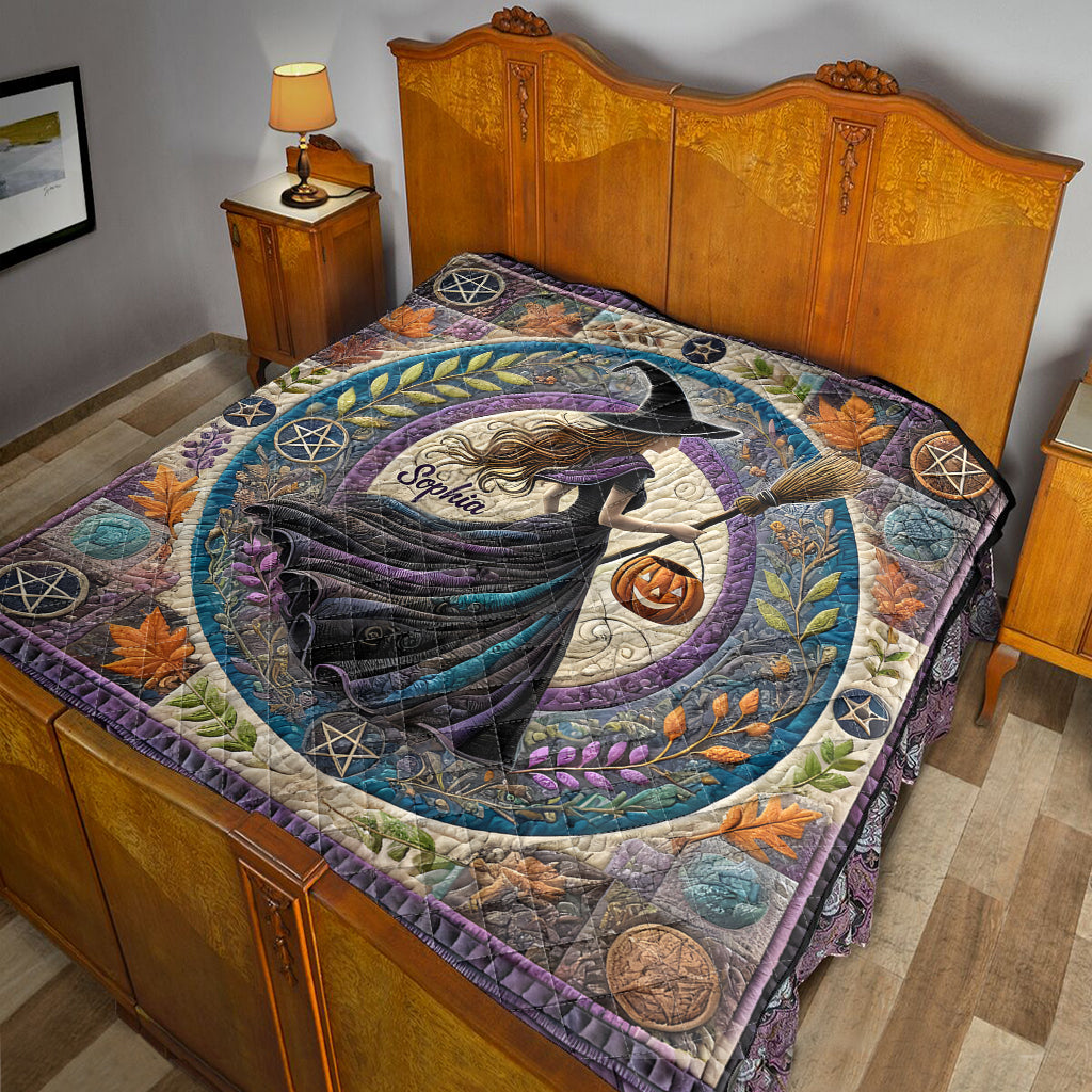 Beautiful Witch - Personalized Witch Quilt